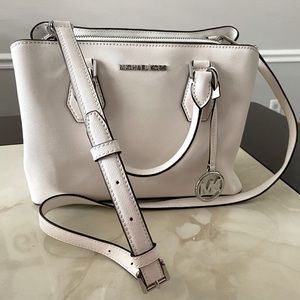 Michael Kors MK Sally Medium 2-in-1 Saffiano
Leather and Logo Satchel